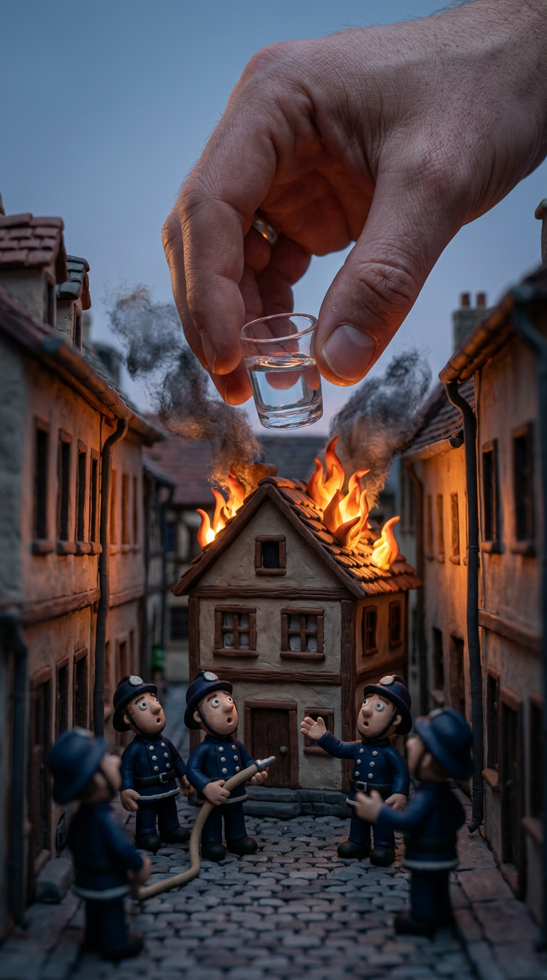 Tiny village fire