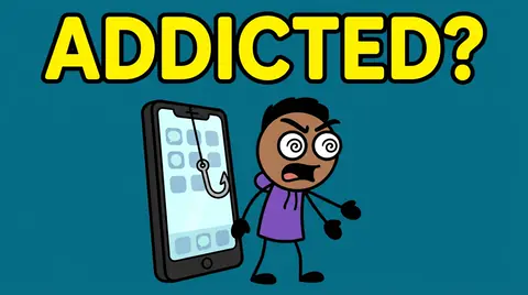 Technology & Attention Economy stickman video niche