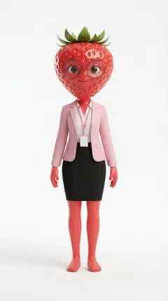 Bella Berry, an AI fruit story character
