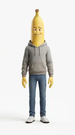 Benny Banana, an AI fruit story character