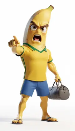 Banana fruit drama character