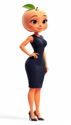 Hot Peach fruit drama character