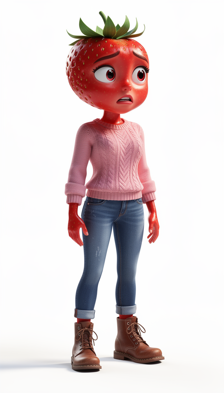 Strawberry Mom AI fruit story character